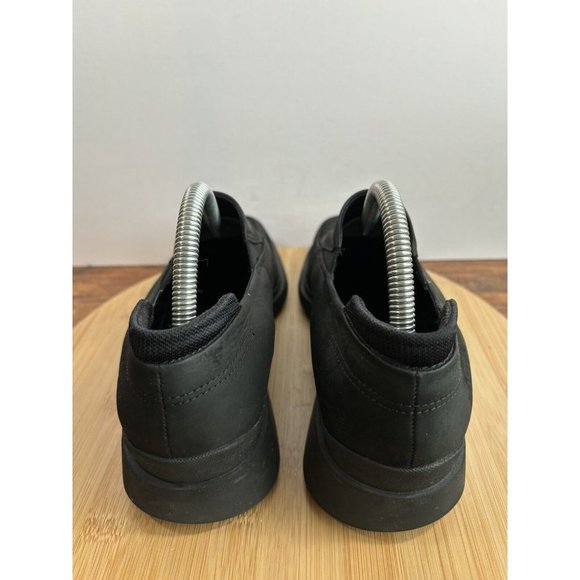 Ecco Twist Men Size 7 Black Nubuck Slip On Casual‎ Loafers Shoes Wedge - Picture 3 of 12